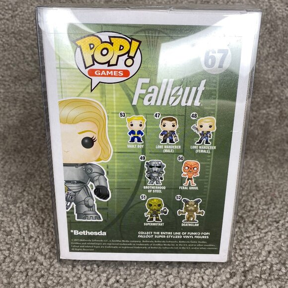 Funko Pop Fallout Power Armor (Unmasked) GameStop Exclusive W/Protective Case - Picture 5 of 8